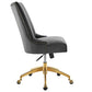 Empower Channel Tufted Performance Velvet Office Chair - No Shipping Charges
