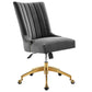 Empower Channel Tufted Performance Velvet Office Chair - No Shipping Charges