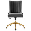 Empower Channel Tufted Performance Velvet Office Chair MDY-EEI-4575-GLD-DUS