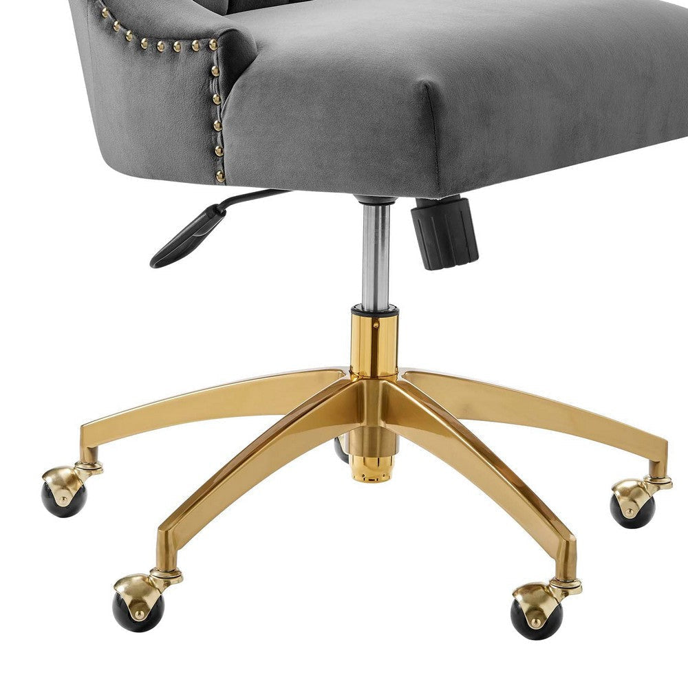 Empower Channel Tufted Performance Velvet Office Chair MDY-EEI-4575-GLD-DUS