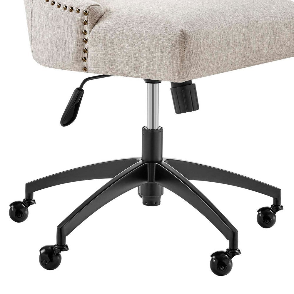 Empower Channel Tufted Fabric Office Chair - No Shipping Charges MDY-EEI-4576-BLK-BEI