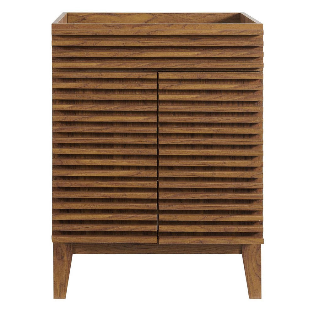 Modway Render 23.5’’ Bathroom Vanity in Walnut (Sink Basin Not Included) MDY-EEI-4598-WAL