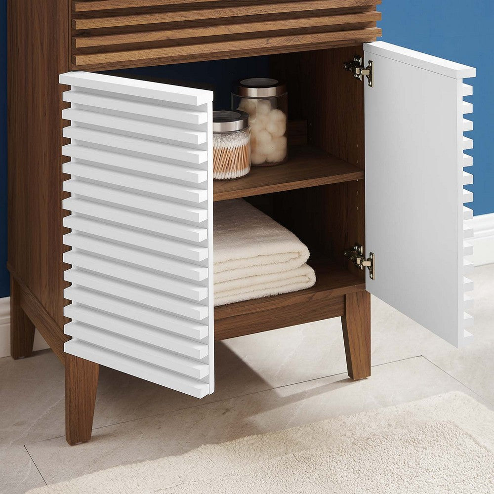 Render 24" Bathroom Vanity Cabinet (Sink Basin Not Included) by Modway| Brown