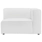 Modway Mingle Vegan Leather Sectional Sofa Right-Arm Chair White MDY-EEI-4622-WHI