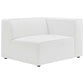 Modway Mingle Vegan Leather Sectional Sofa Right-Arm Chair, White