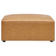Mingle Vegan Leather Ottoman - No Shipping Charges MDY-EEI-4624-TAN