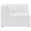 Modway Mingle Vegan Leather Sectional Sofa Corner Chair White 37 x 37 x 27 MDY-EEI-4625-WHI