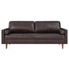 Valour 81" Leather Sofa by Modway| Brown