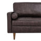 Valour 81" Leather Sofa by Modway| Brown