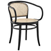 Oliana Wood Dining Armchair - No Shipping Charges MDY-EEI-4647-BLK