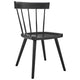 Modway Sutter Modern Farmhouse Wood Dining Chair in Black