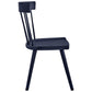 Modway Sutter Modern Farmhouse Wood Dining Chair in Midnight Blue 21 x 21.5 x 32.5 MDY-EEI-4650-MID