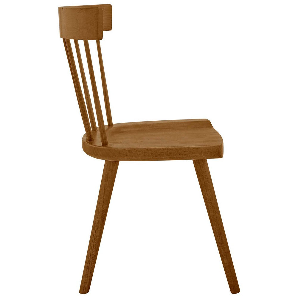 Sutter Wood Dining Side Chair by Modway| Brown