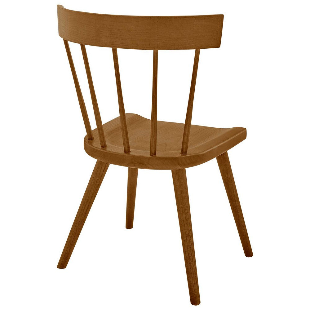 Sutter Wood Dining Side Chair by Modway| Brown