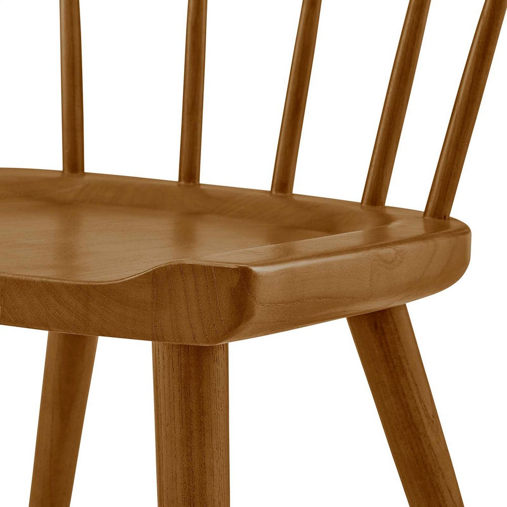 Sutter Wood Dining Side Chair by Modway| Brown