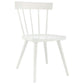 Modway Sutter Modern Farmhouse Wood Dining Chair in White