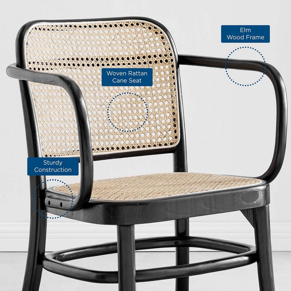 Winona Wood Dining Chair by Modway| Black