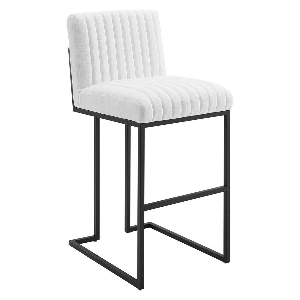 Indulge Channel Tufted Fabric Bar Stool - No Shipping Charges