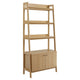 Modway 33" Bookshelf Display Case in Oak