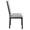 Court French Vintage Upholstered Fabric Dining Side Chair - No Shipping Charges