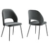 Nico Performance Velvet Dining Chair Set of 2 - No Shipping Charges