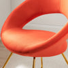 Nouvelle Performance Velvet Dining Chair Set of 2 by Modway| Orange