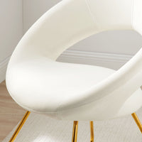Nouvelle Performance Velvet Dining Chair Set of 2 by Modway| White