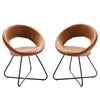 Nouvelle Vegan Leather Dining Chair Set of 2  - No Shipping Charges