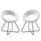 Nouvelle Upholstered Fabric Dining Chair Set of 2 - No Shipping Charges