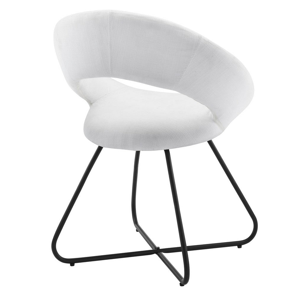 Modway Nouvelle Dining Chair Black White MDY-EEI-4683-BLK-WHI