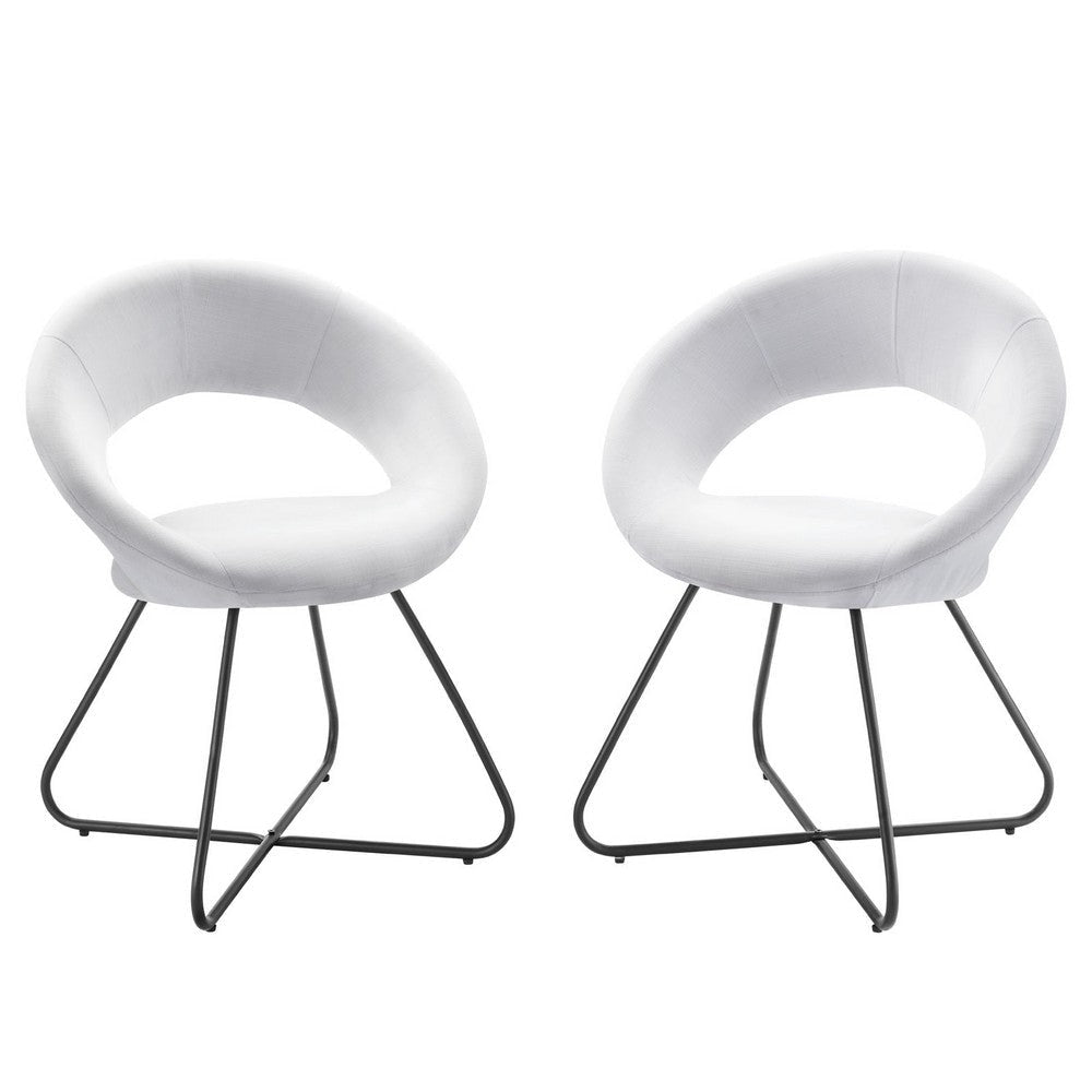 Modway Nouvelle Dining Chair, Black White