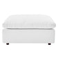 Modway Modular Sofa Commix Down Filled Overstuffed Vegan Leather Ottoman White MDY-EEI-4695-WHI