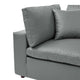 Commix Down Filled Overstuffed Vegan Leather Corner Chair by Modway| Gray