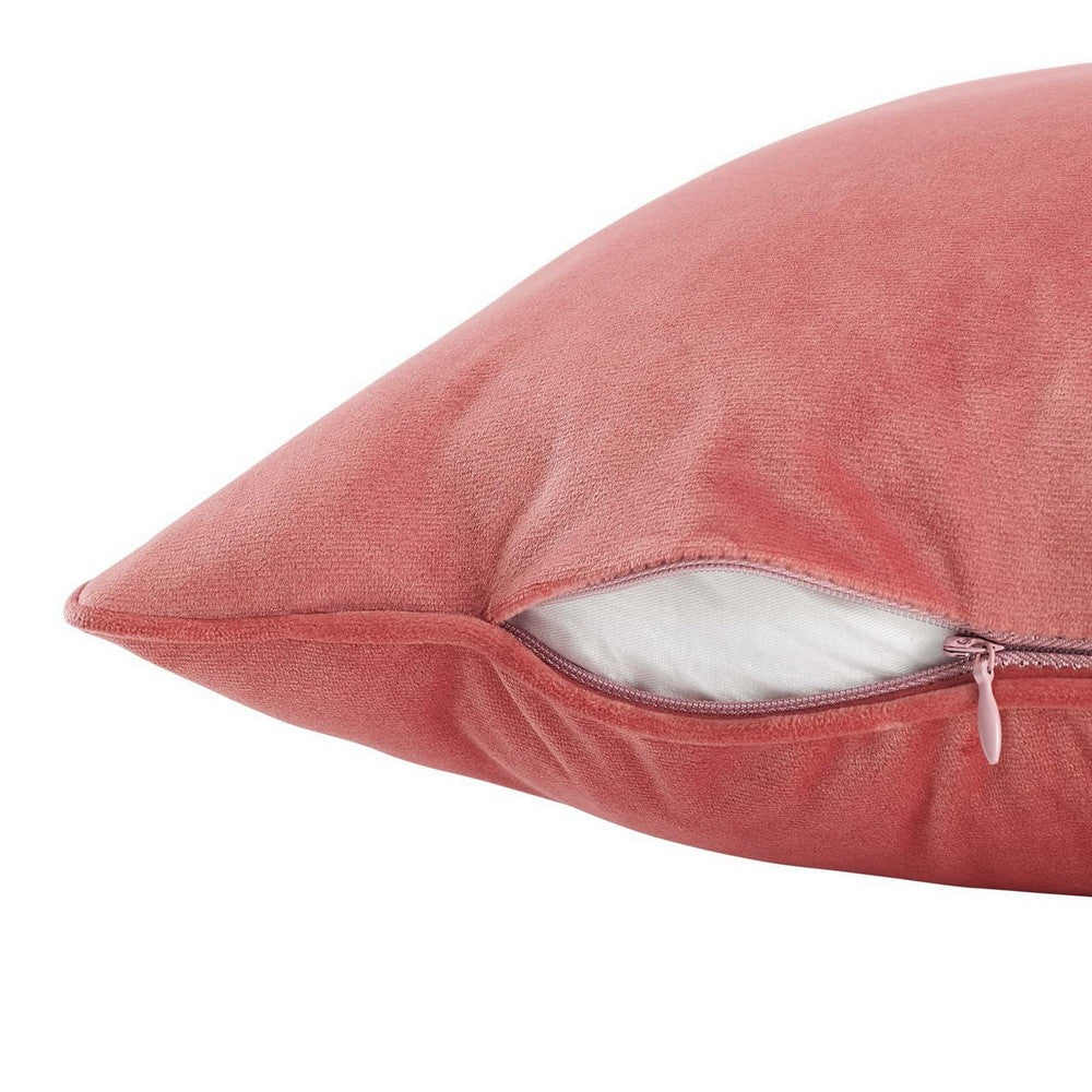 Enhance 24" Performance Velvet Throw Pillow by Modway| Yellow
