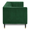 Modway Devote Channel Tufted Performance Velvet Sofa Emerald MDY-EEI-4720-EME