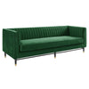 Modway Devote Channel Tufted Performance Velvet, Sofa, Emerald