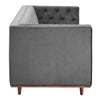 Elation Tufted Performance Velvet Sofa by Modway| Gray