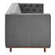 Elation Tufted Performance Velvet Sofa by Modway| Gray