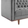 Elation Tufted Performance Velvet Sofa by Modway| Gray
