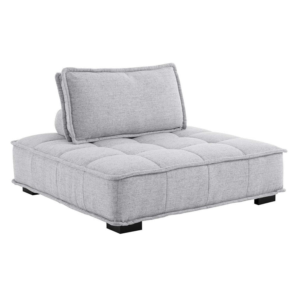 Modway Saunter Sofas, Armless Chair, Light Gray