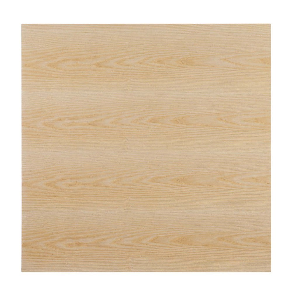 Verne 35" Square Dining Table by Modway| Brown