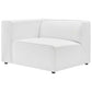 Modway Mingle Vegan Leather 2-Piece Sectional Loveseat White MDY-EEI-4788-WHI