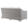 Conway Outdoor Patio Wicker Rattan Loveseat by Modway| White