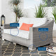 Conway Outdoor Patio Wicker Rattan Loveseat by Modway| White