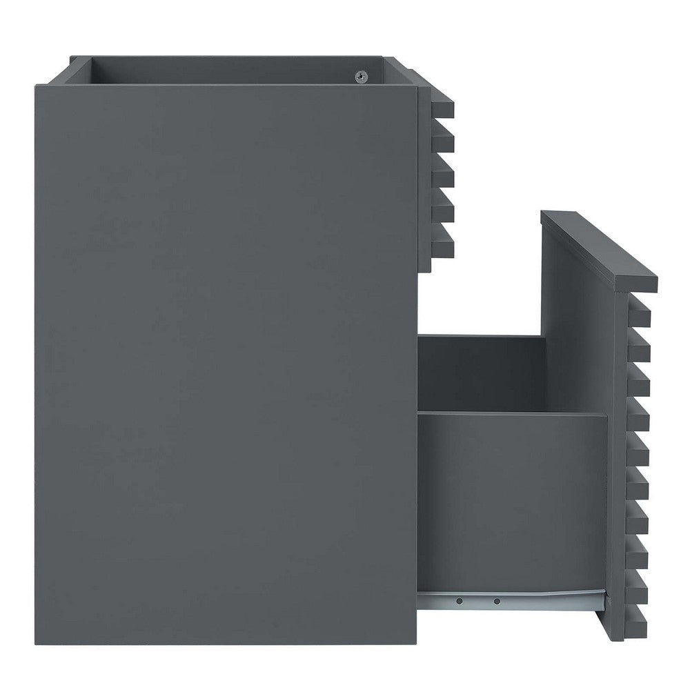 Render 18" Wall-Mount Bathroom Vanity Cabinet (Sink Basin Not Included) by Modway| Gray
