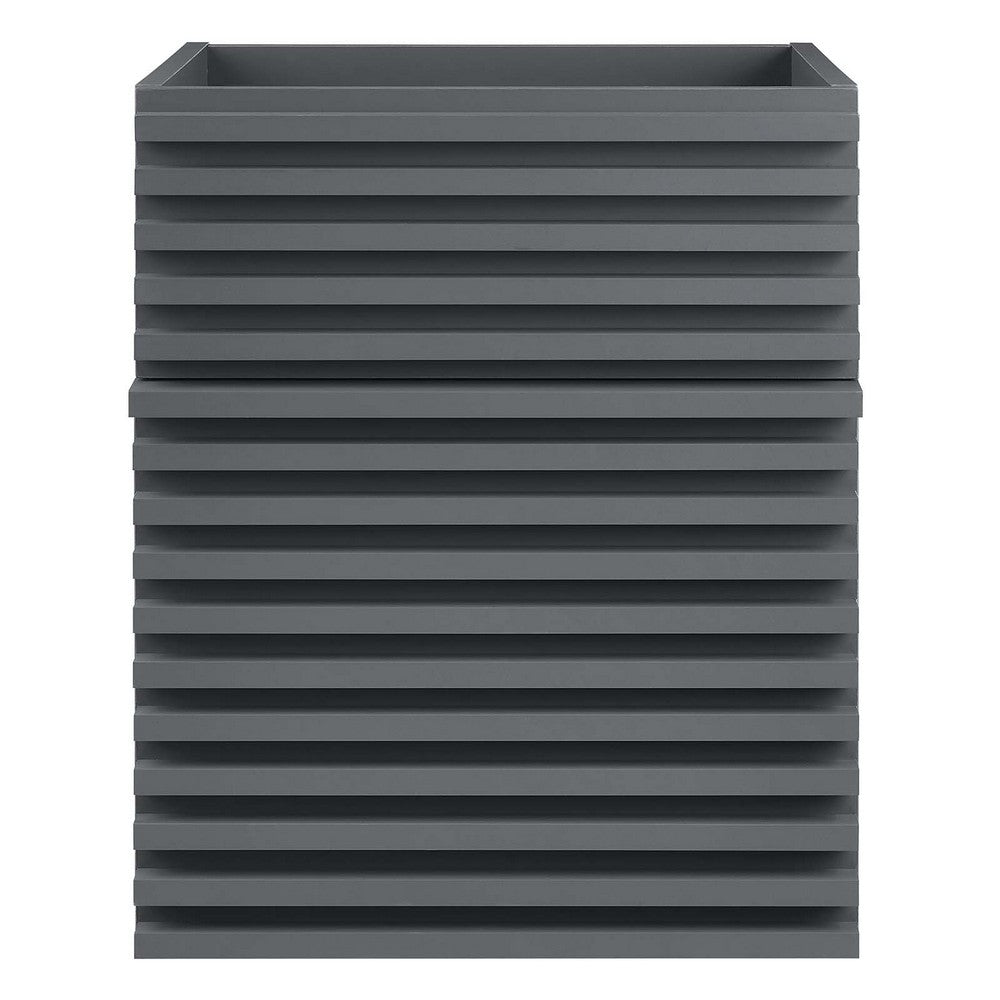 Render 18" Wall-Mount Bathroom Vanity Cabinet (Sink Basin Not Included) by Modway| Gray