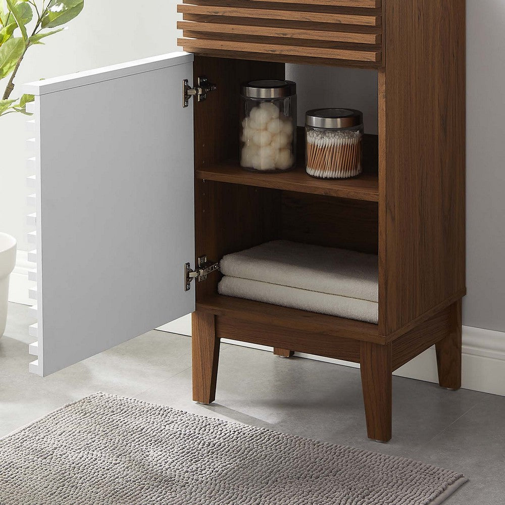 Render 18" Bathroom Vanity Cabinet (Sink Basin Not Included) by Modway| Brown