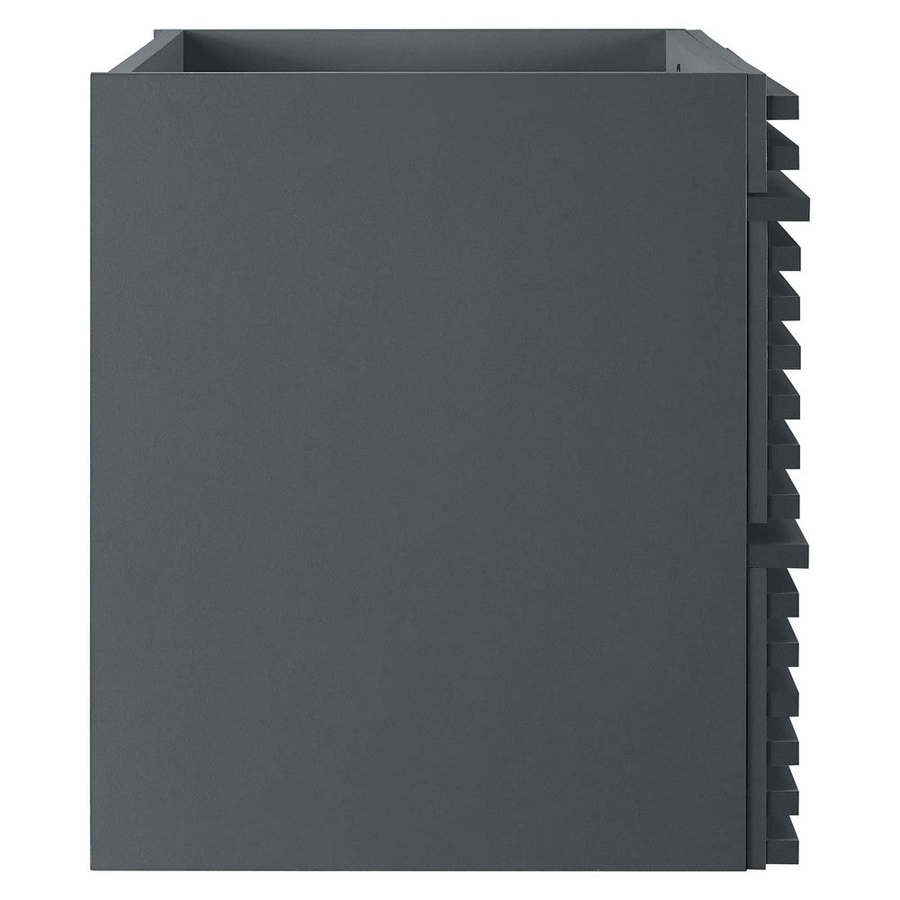 Render 30" Wall-Mount Bathroom Vanity Cabinet (Sink Basin Not Included) by Modway| Gray