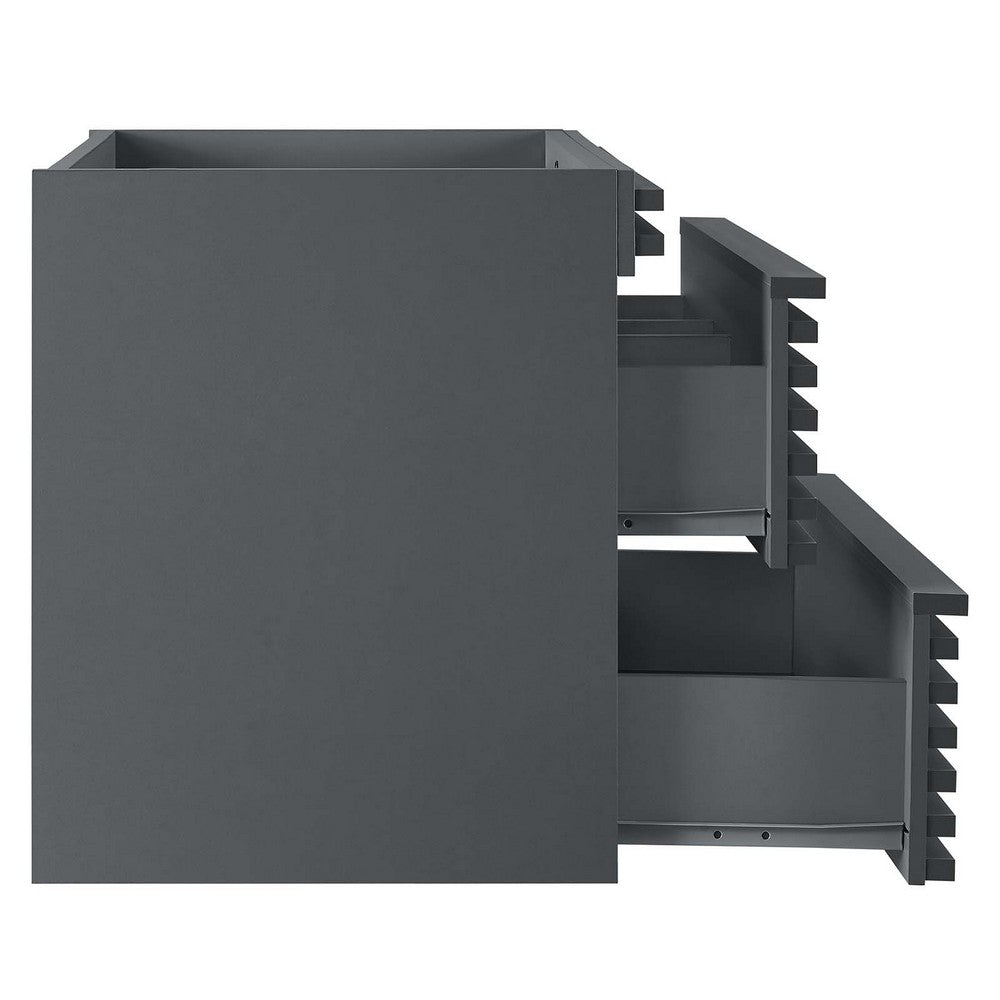 Render 30" Wall-Mount Bathroom Vanity Cabinet (Sink Basin Not Included) by Modway| Gray