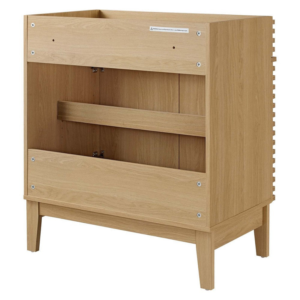 Modway Render 30’’ Bathroom Vanity in Oak-Sink Basin Not Included 30 Inch